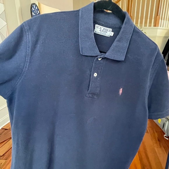 Polo Ralph Lauren Short Sleeve U.S. Polo Assn. Size Large Polo Shirt - Navy Blue - Picture 1 of 5